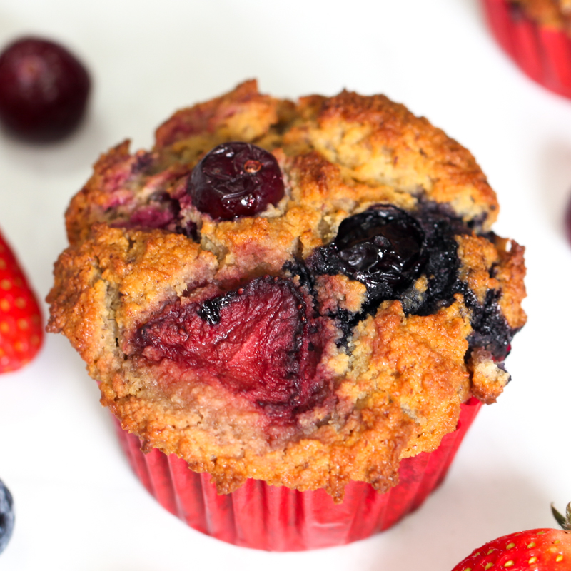 Gluten-free Mixed Berry Muffins (6-Pack)
